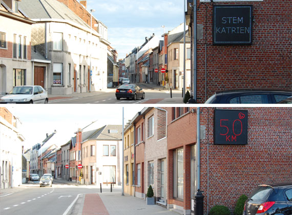 Uniek verkeersbord in Baasrode